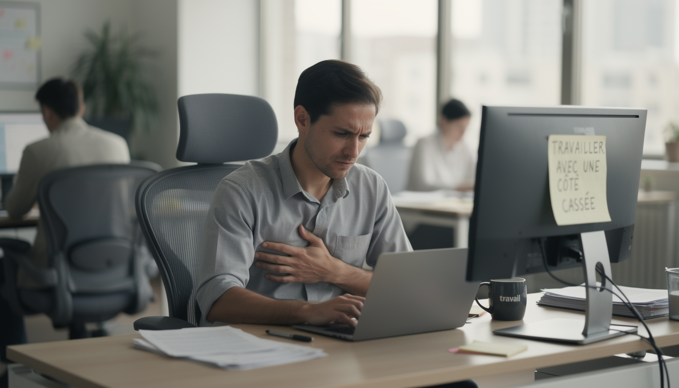 travailler avec côte cassée