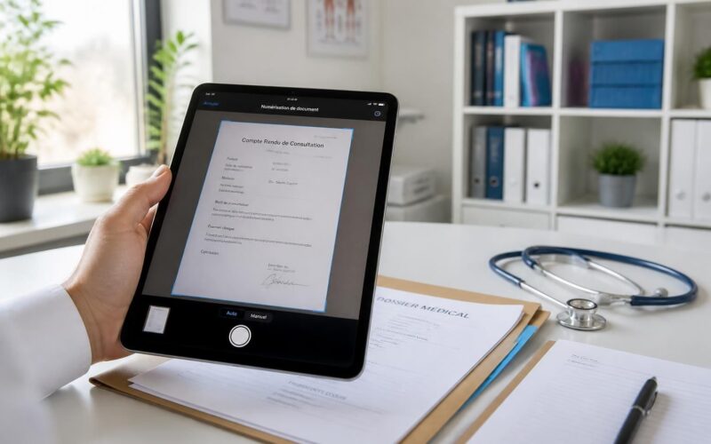 Documents médicaux : iPad pour numériser et archiver au cabinet