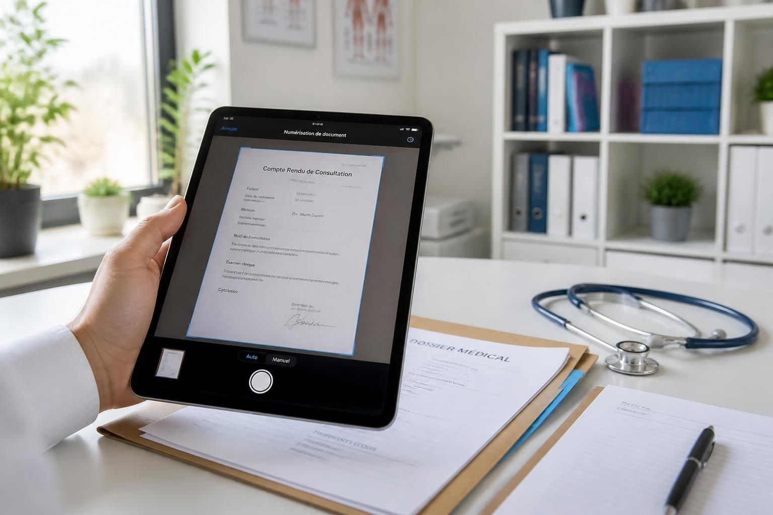 découvrez comment utiliser un ipad pour numériser et archiver efficacement les documents médicaux au cabinet, simplifiant ainsi la gestion des dossiers patients.