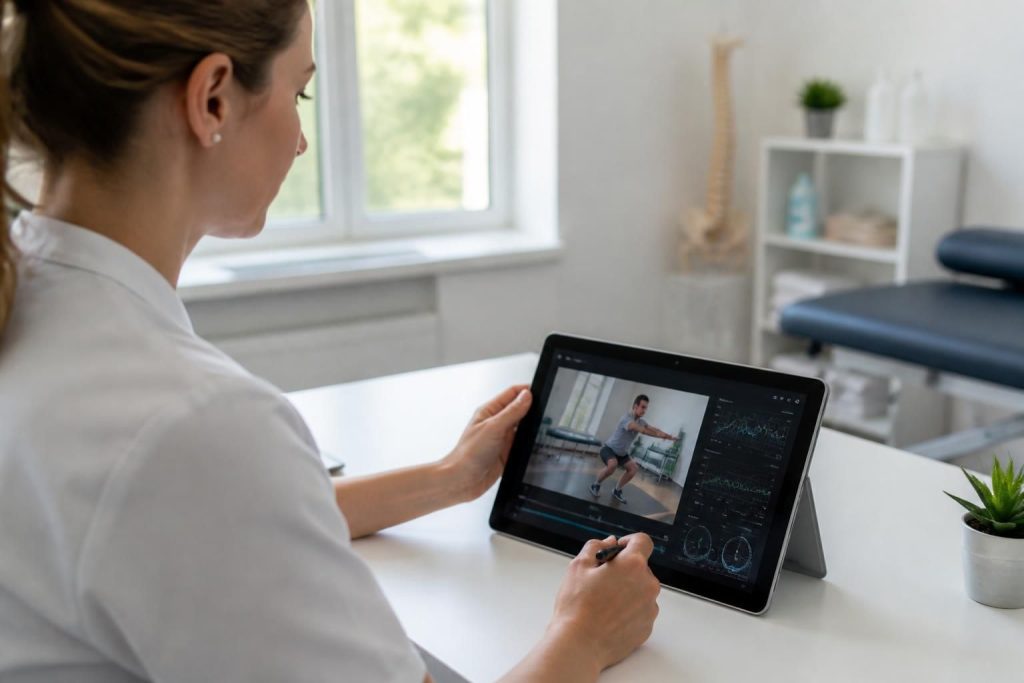 découvrez comment analyser facilement un mouvement en vidéo grâce à la kinésithérapie sur tablette windows, pour une évaluation précise et efficace.